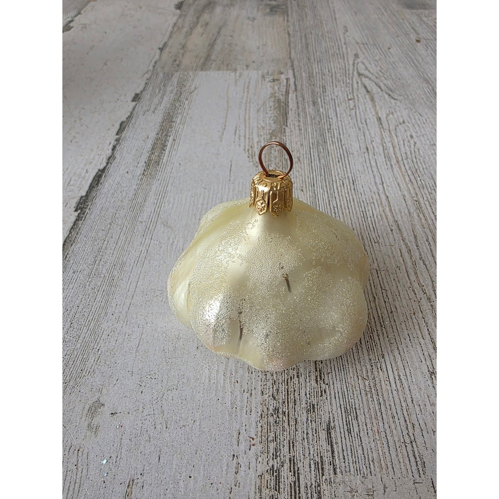 Vintage radko garlic glitter glass vegetable ornament‎ Xmas tree